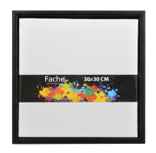 Lærred med sort svæveramme 30 x 30 cm